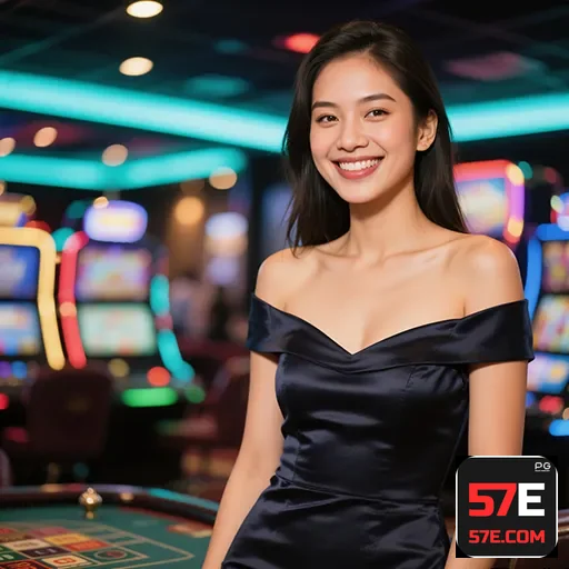 Mobile gaming experience with 57e app showcasing casino and live gaming options - 57e